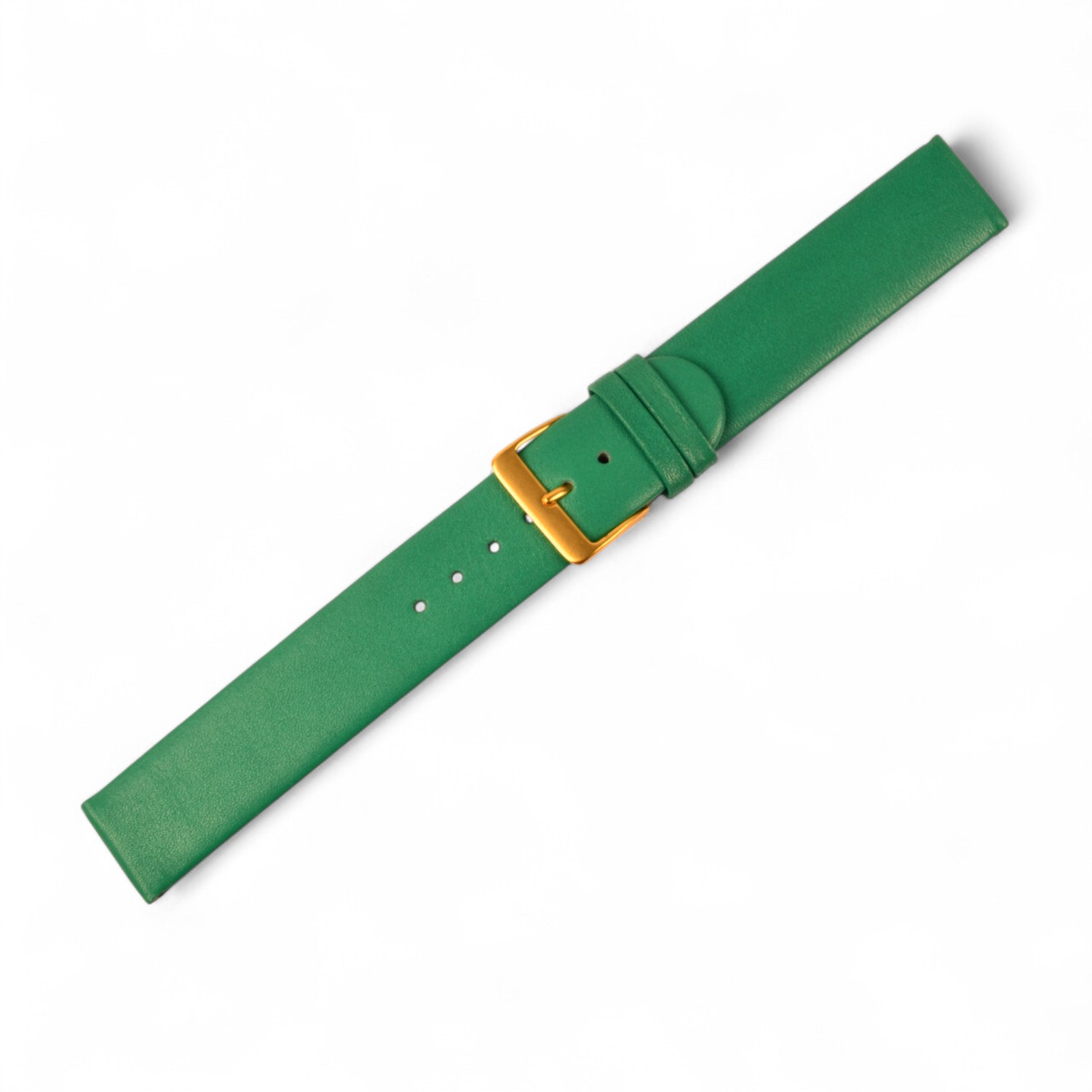 Schmidt Lederband für Uhren, Unisex, grün, 18mm Anstoßbreite, Leder