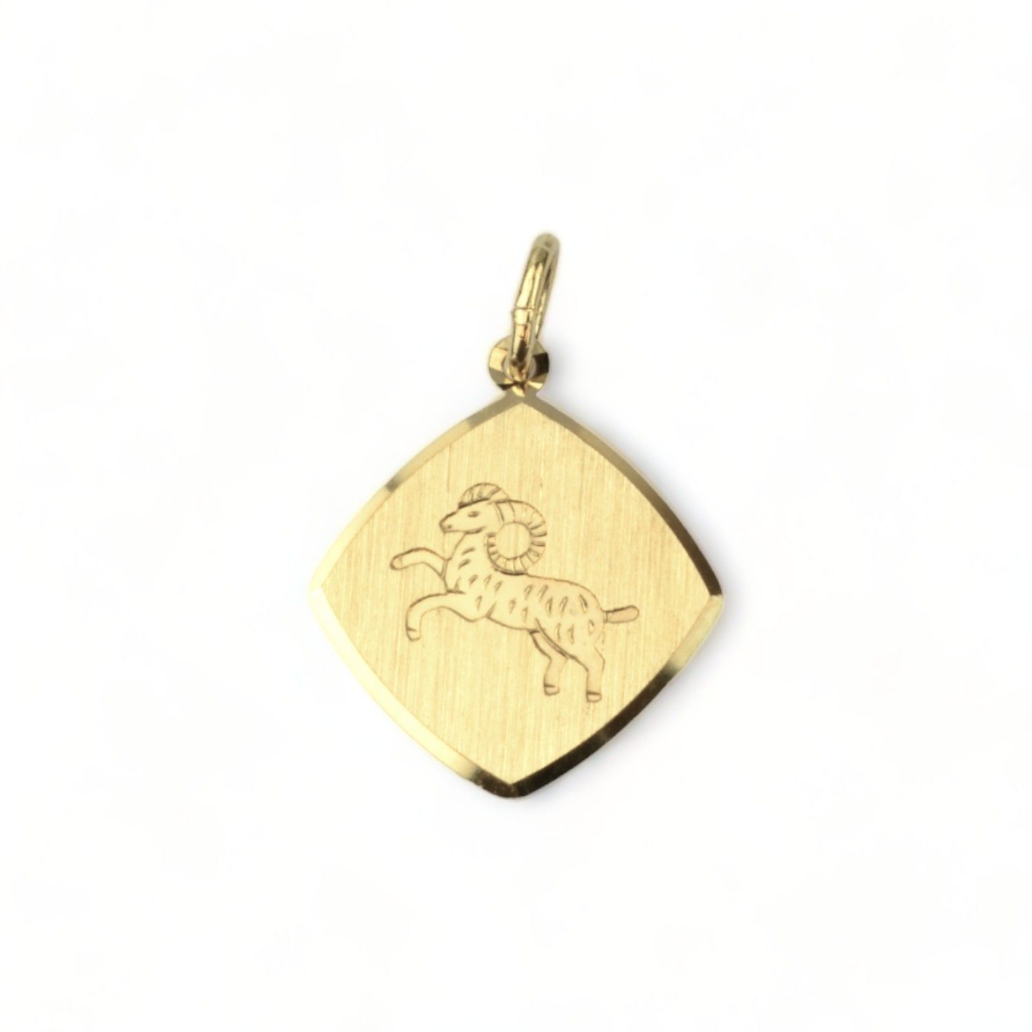 Schmidt Widder Anhänger in Gold, Double, 17mm, für Alle