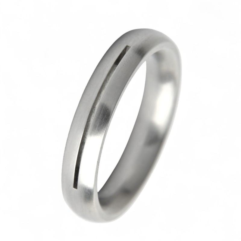 Ernstes Design Edelstahlring 5mm, silber, Unisex, Ringgröße 64