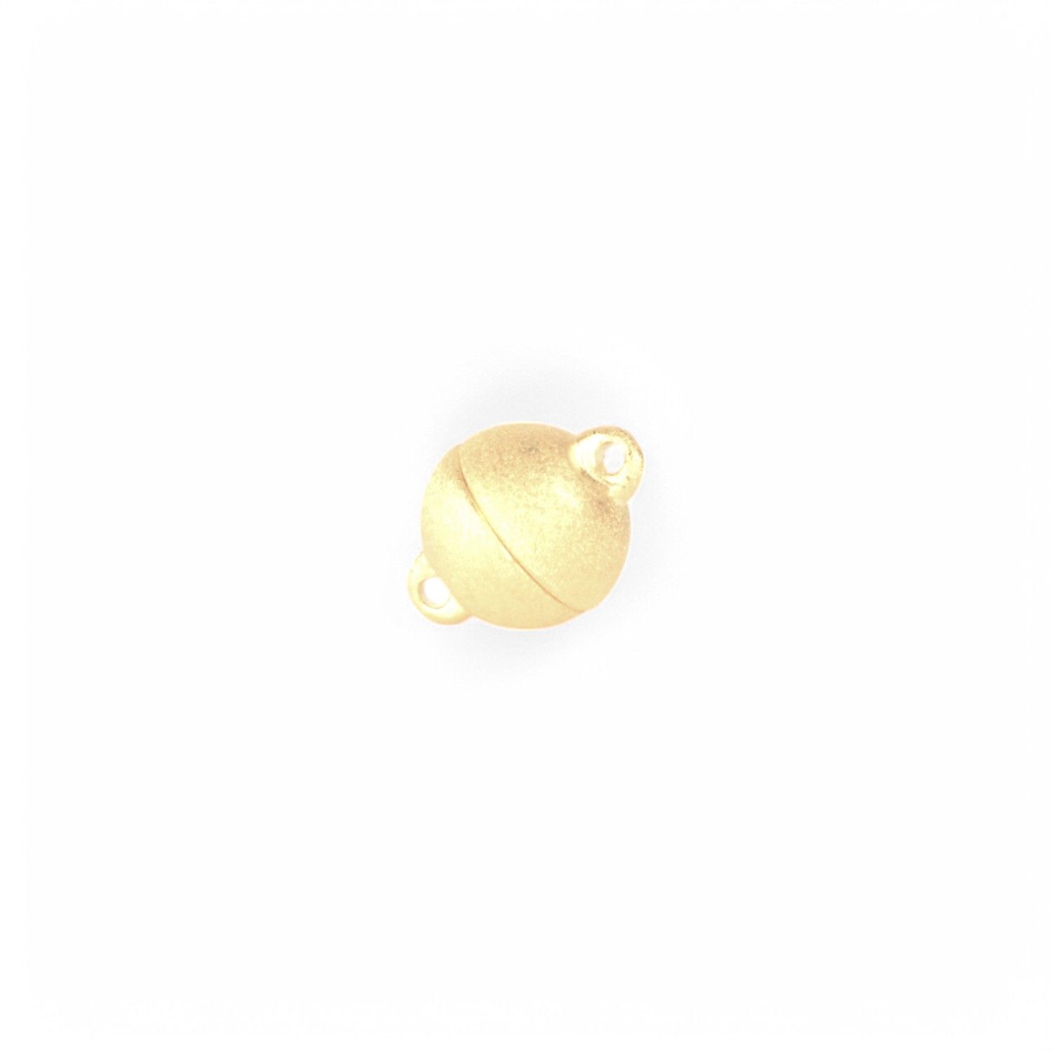 Schmidt Magnetschließe silbervergoldet 10mm für Damen - ideal für Ketten und Schmuckdesigns