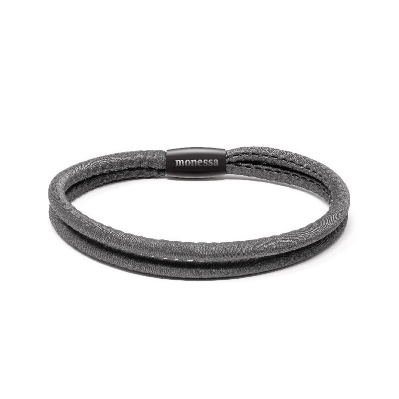 monessa Damen Armband in Grau, Eleganter Armschmuck, 19,5 cm Länge