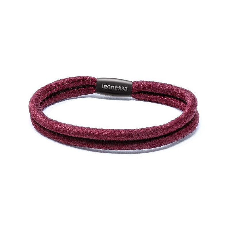 monessa Damen Armband 11205185 in Rot, 18,5 cm - Eleganter Armschmuck für jeden Anlass