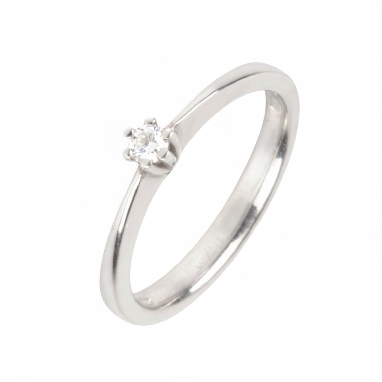 Schmidt Damenring mit 0,09 ct Brillant in Silber 925 - Verlobungsring Wesselton-Weiß, Größe 57,5