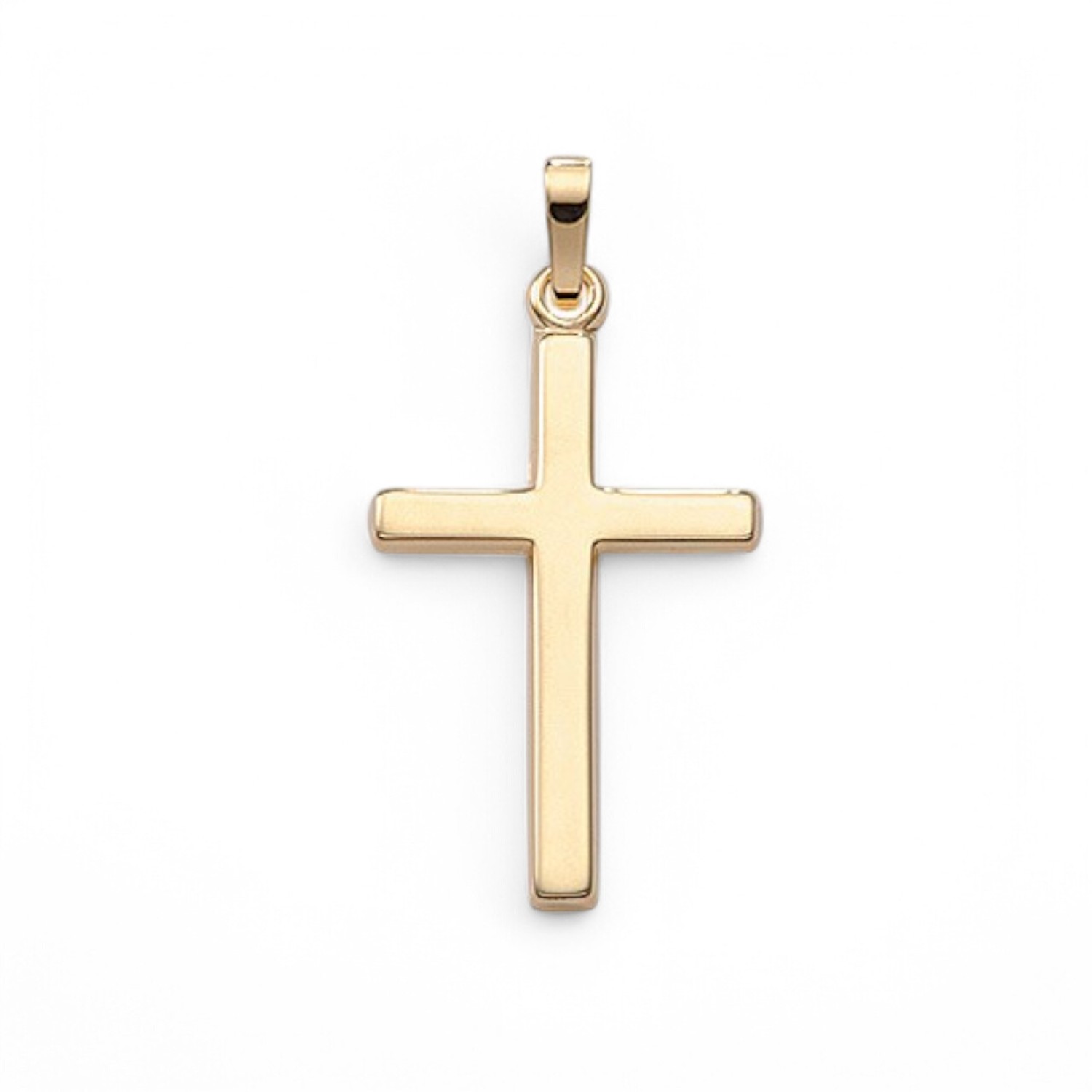 Schmidt Kreuz-Anhänger in 585 Gelbgold, 24,6*16mm, für Damen und Herren