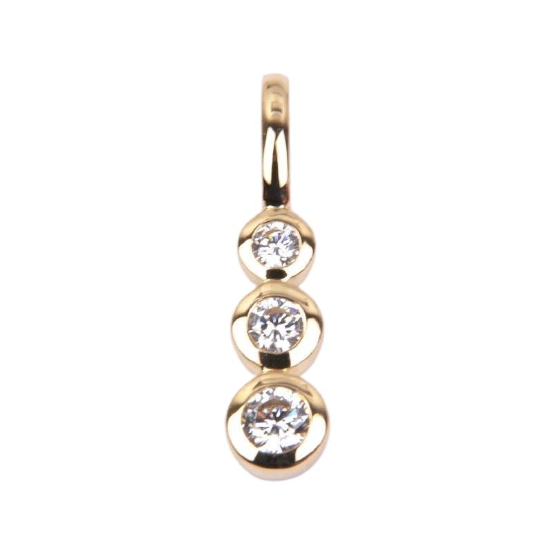 Schmidt Damen Anhänger aus 333 Gold mit Zirkonia, goldfarben, eleganter Schmuck für jeden Anlass