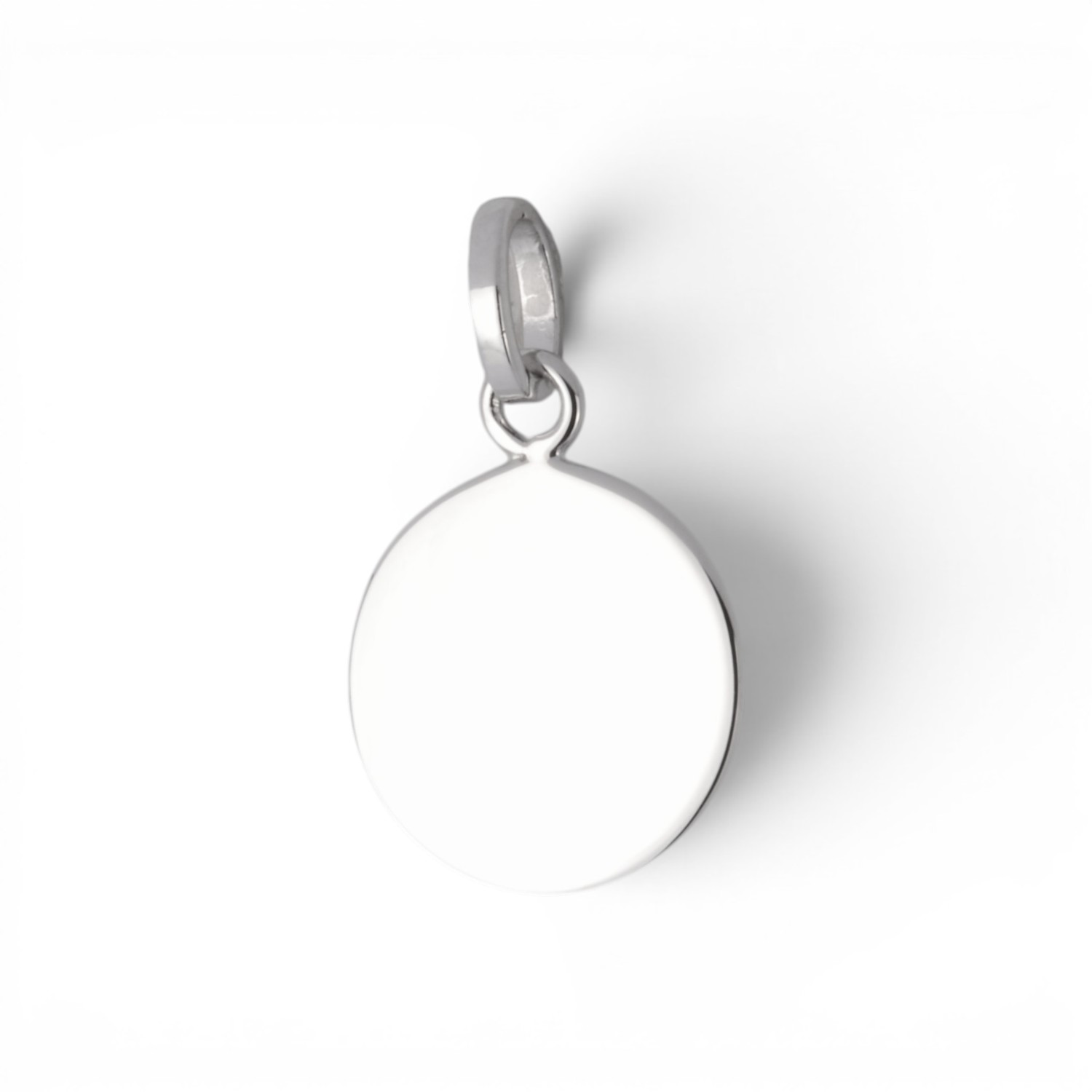 Schmidt Gravurplatte Ø 12mm aus 925 Silber für Anhänger - personalisierbar für Damen, Herren und Kinder