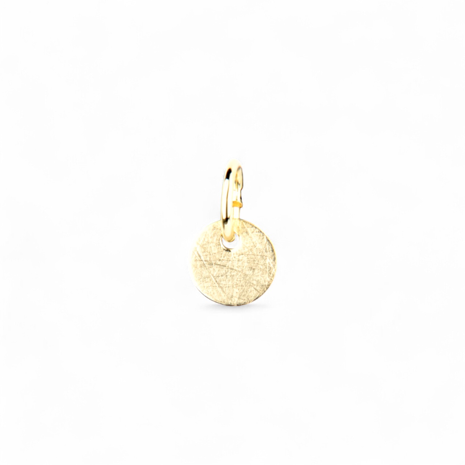 Schmidt Kleiner Gravur-Anhänger aus 333 Gold für Damen und Kinder, 6mm, goldfarben