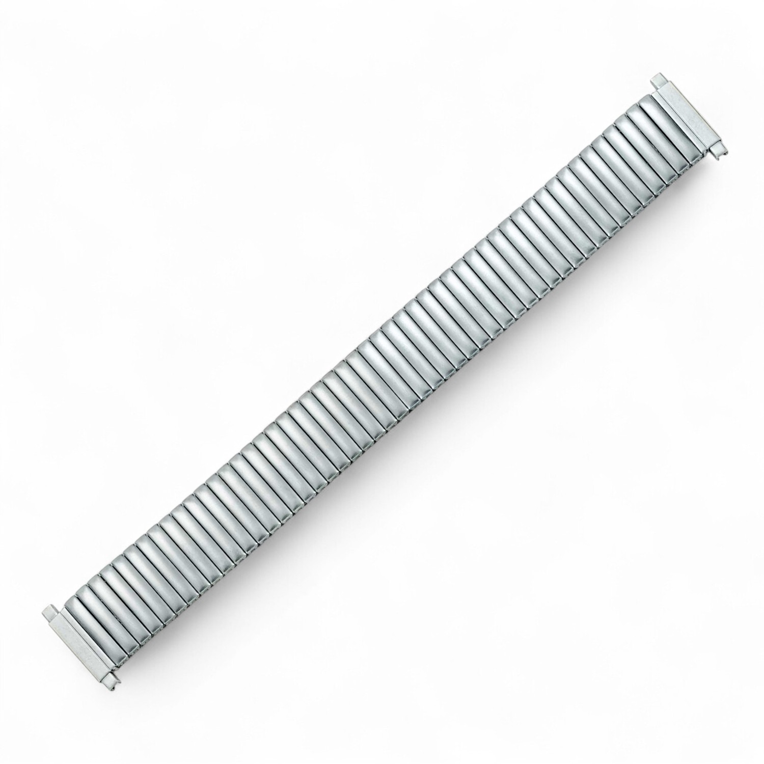 Schmidt Zugband matt aus Edelstahl für Uhren, silberfarben, 18mm, für Herren und Damen