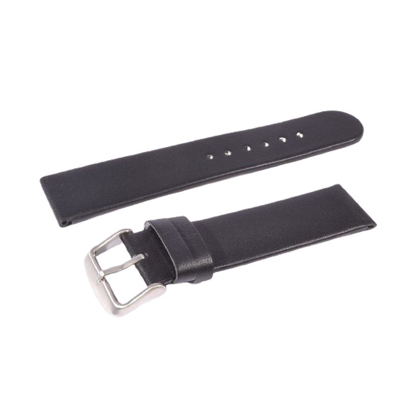Schmidt DESIGN II Uhrenarmband Schwarz Leder 18mm für Herren und Damen