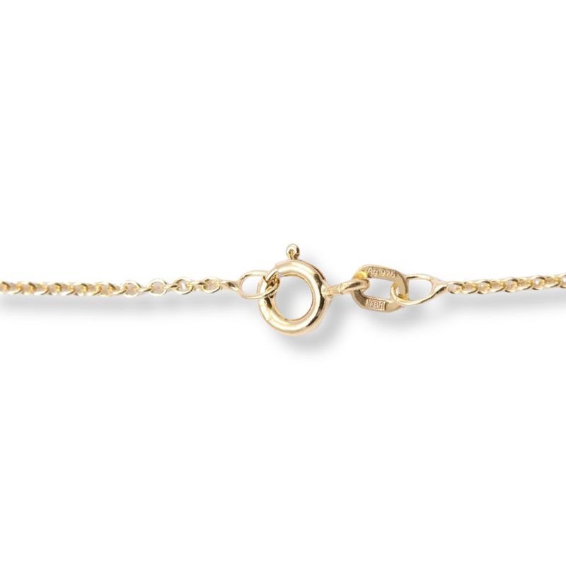 Schmidt Kette für Damen & Kinder, 925 Silber vergoldet, Kettenlänge 38cm, Gelbgold