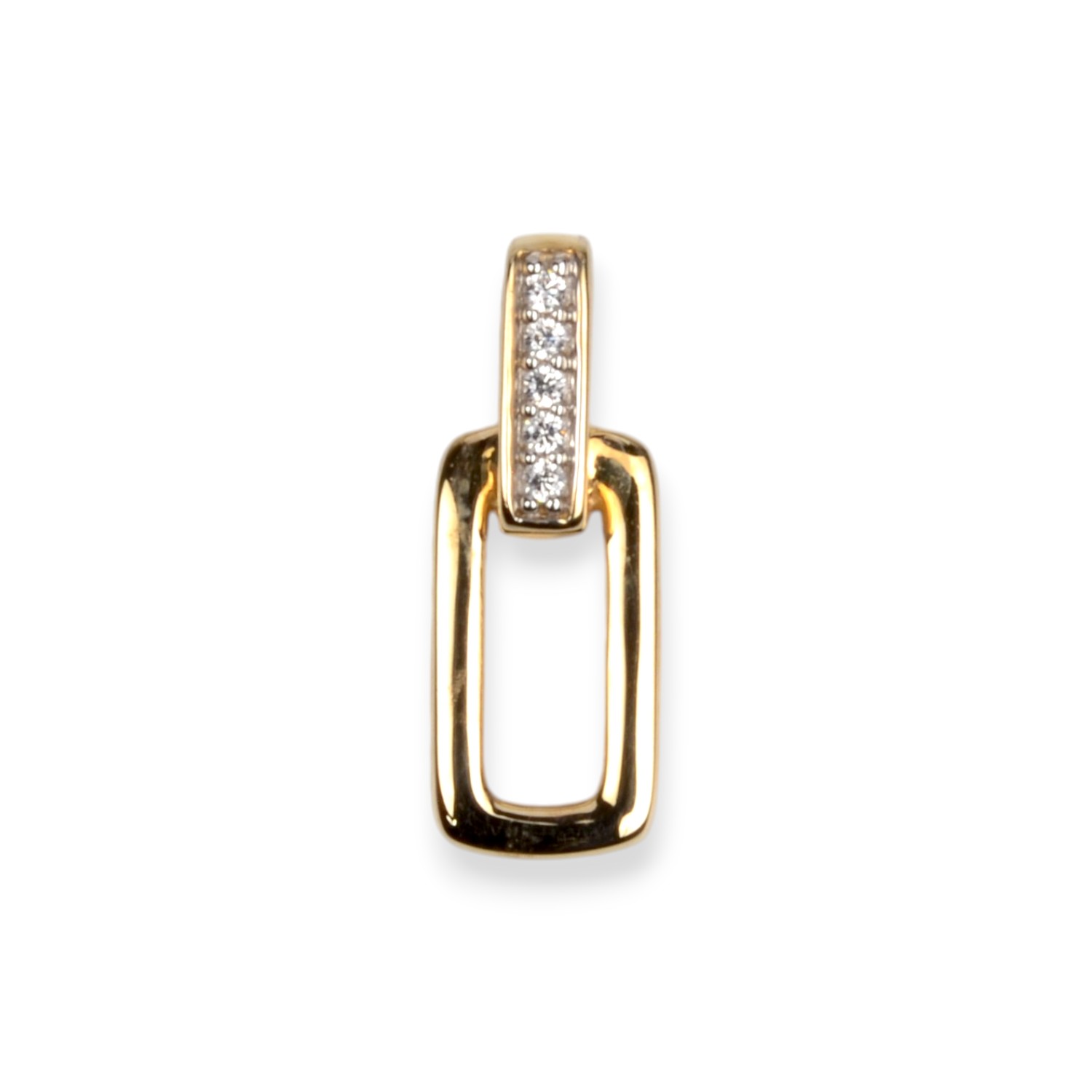Schmidt Damen Anhänger aus 333 Gelbgold mit Zirkonia, ca. 14x5mm, goldfarben, 0,81g