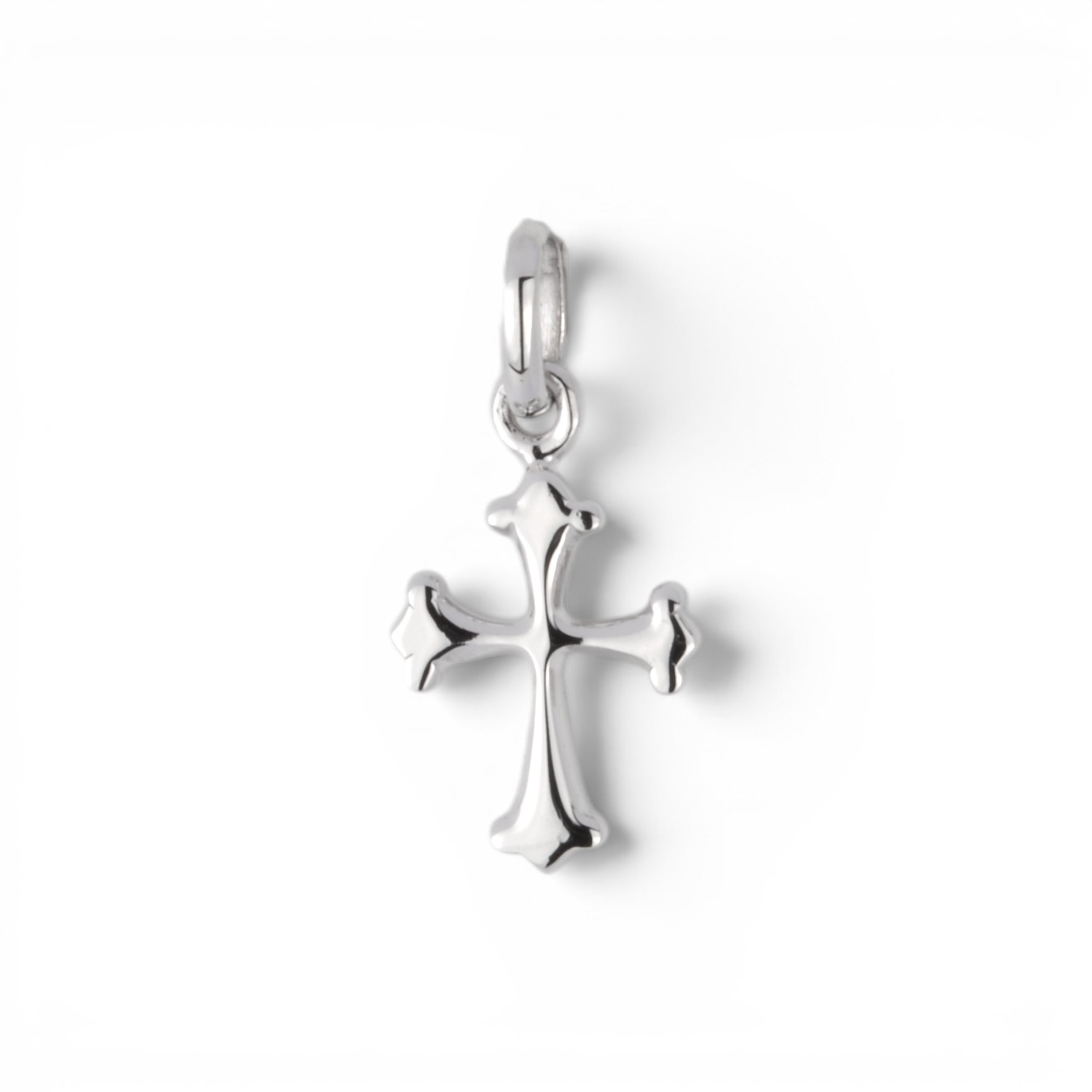 Schmidt Kreuz Anhänger aus 925 Silber für Damen, Herren und Kinder, 15x9,2mm, silberfarben