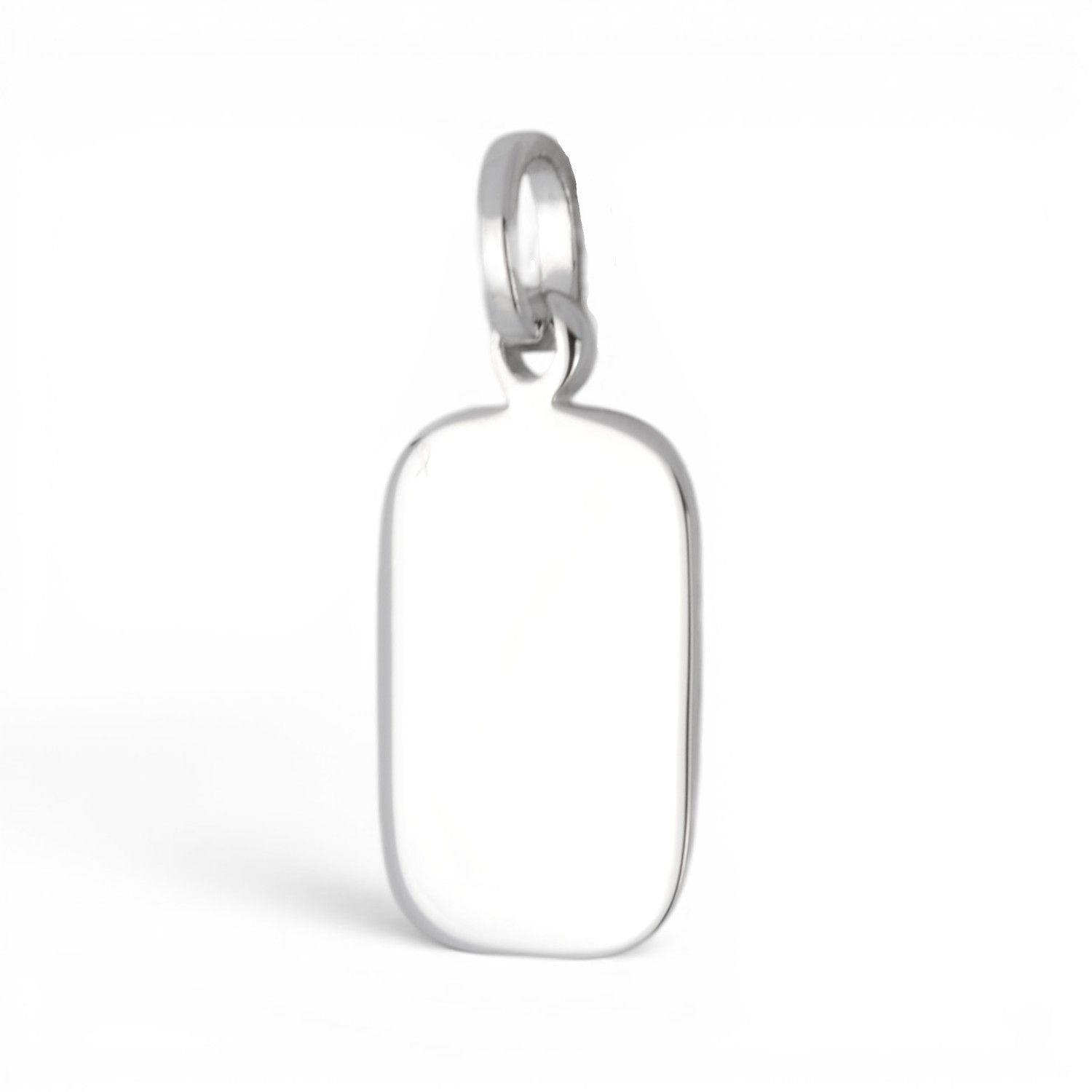 Schmidt Gravurplatte 925 Silber 15x10mm für Anhänger - personalisierbar für Damen, Herren und Kinder