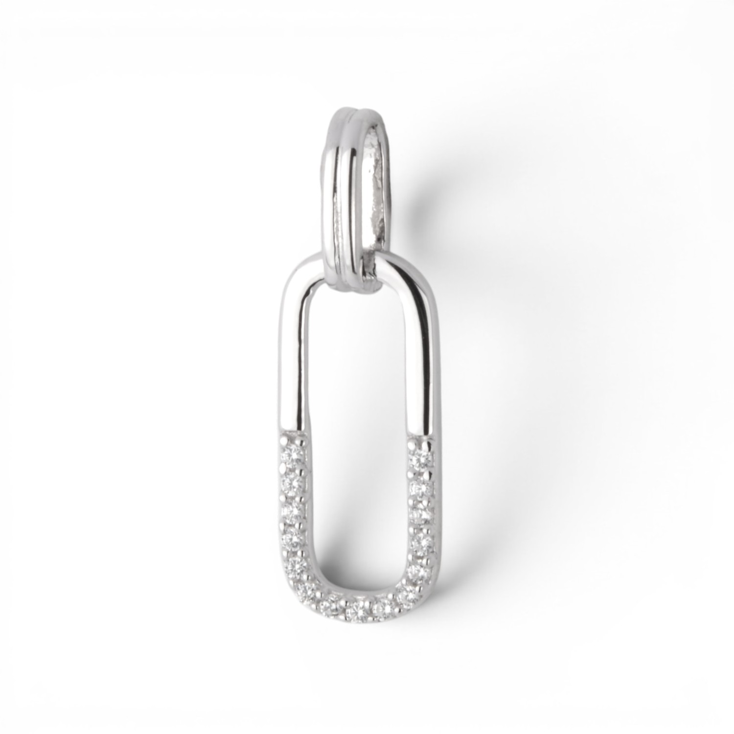 Schmidt Damen Anhänger aus 925 Silber mit Zirkonia, silberfarben, 21,7x7mm