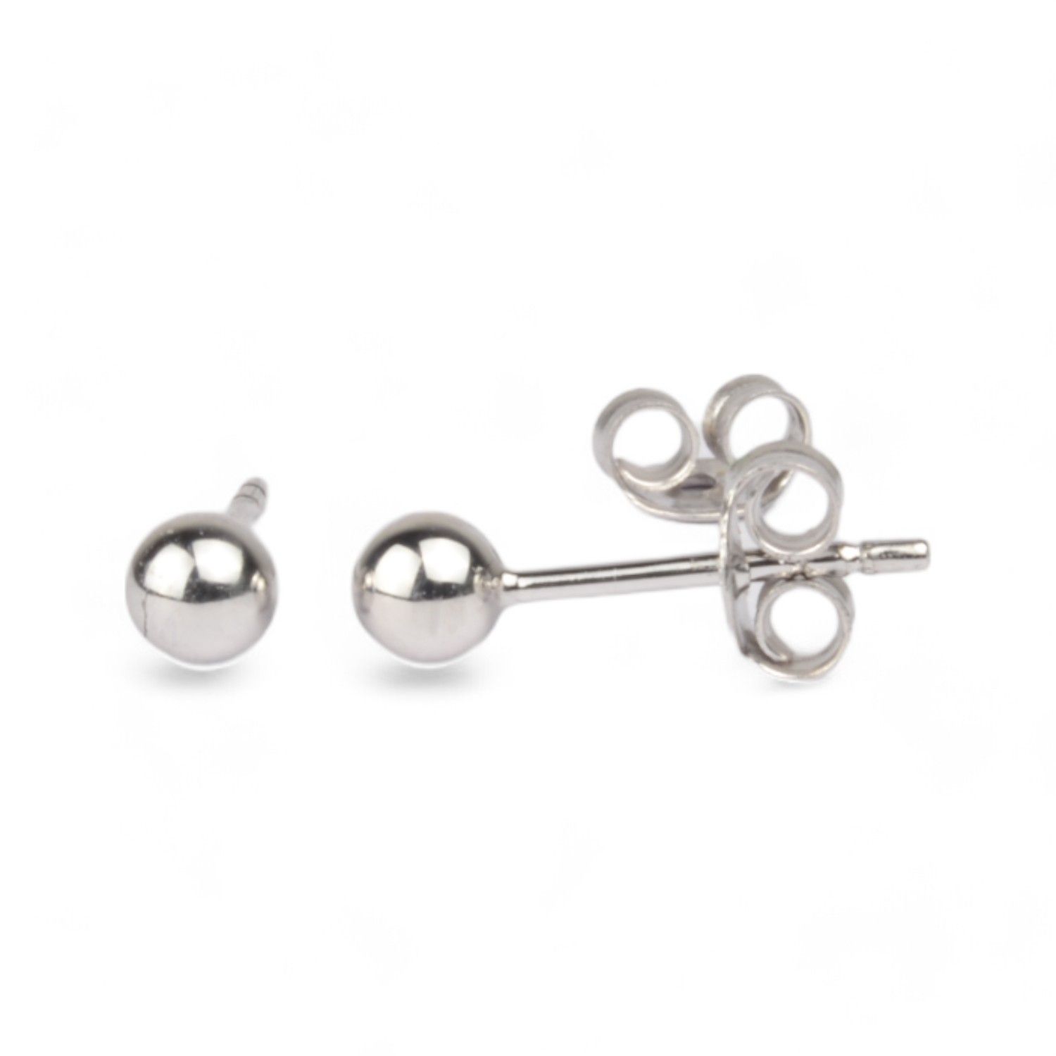 Schmidt Ohrstecker Kugel 4mm aus 925 Silber für Damen, Herren und Kinder – eleganter Ohrschmuck in