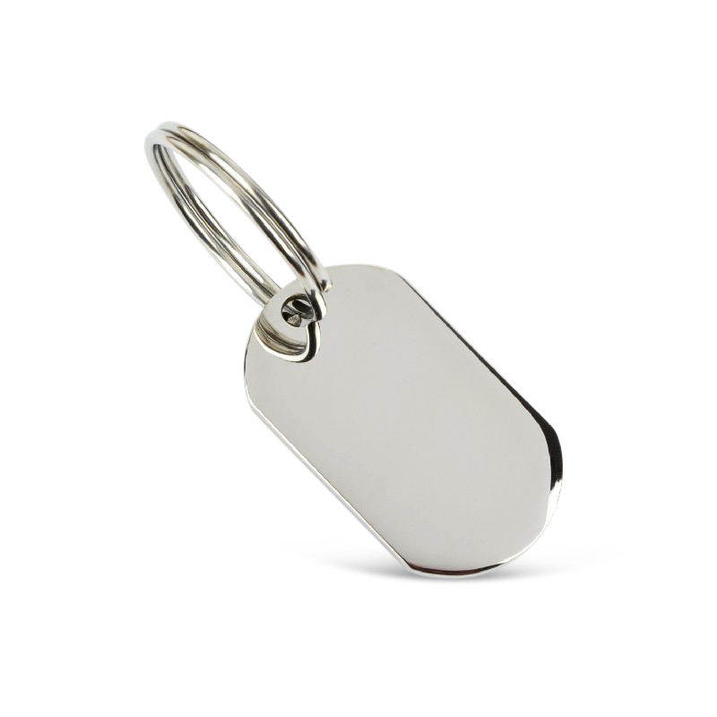 Schmidt Schlüsselanhänger silberfarben für Herren und Damen, 22x38mm, ideal für Schlüsselbund und Taschen