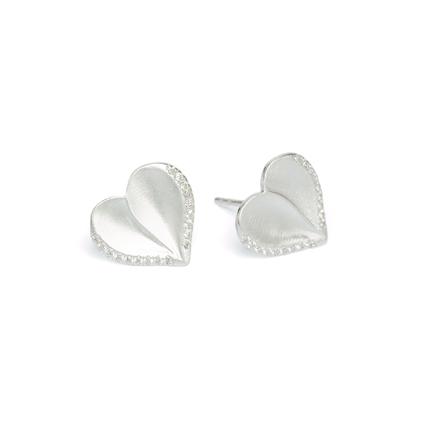 Corasini Ohrstecker von BERND WOLF aus 925 Sterlingsilber mit Zirkonia für Damen, 10x9mm, silberfarben