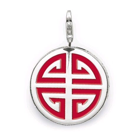 Thomas Sabo Charm Damen-Anhänger 925 Silber, rot & silberfarben