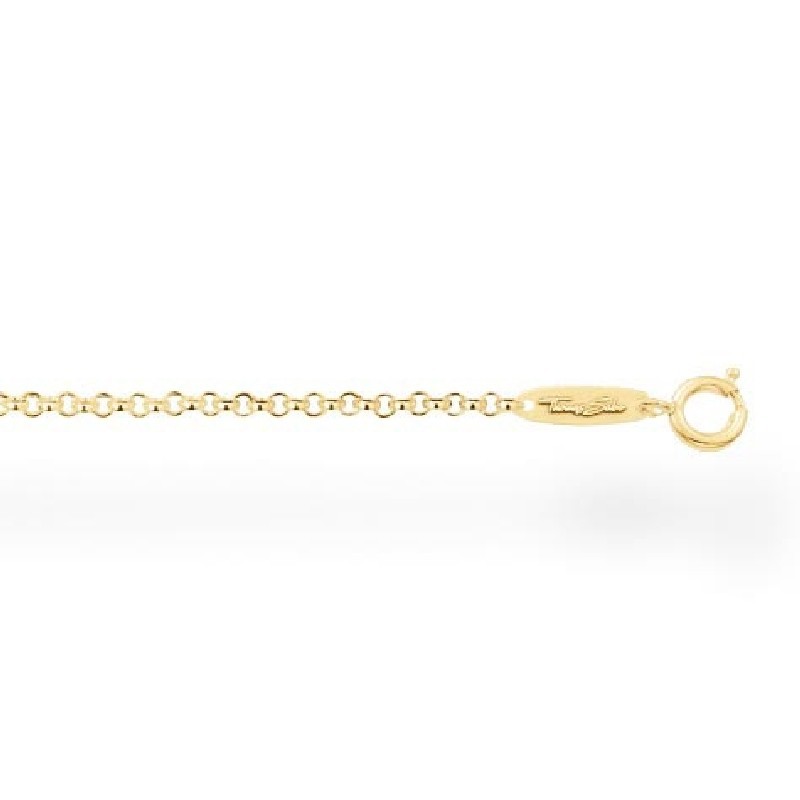 Thomas Sabo Damen Kette 45 cm aus 925 Silber vergoldet in Goldfarben
