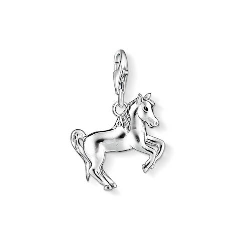 Thomas Sabo Charm Pferd für Damen aus Silber – Eleganter Charm-Anhänger in silberfarben