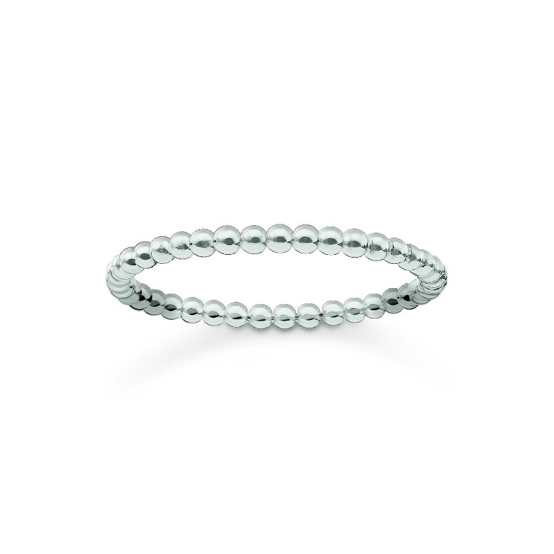 Thomas Sabo Damenring aus Silber, Größe 52, silberfarben – eleganter Schmuck für jeden Anlass