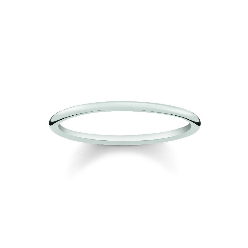 Thomas Sabo Damenring aus Silber, Größe 54, silberfarben - Eleganter Schmuck für jeden Anlass