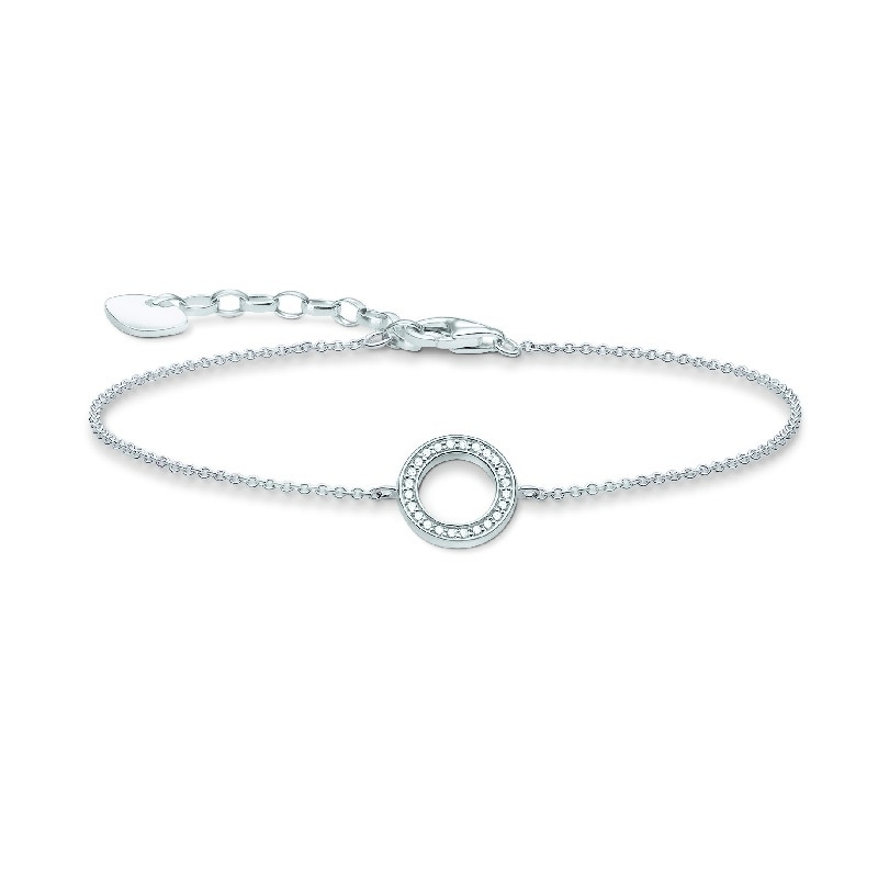 Thomas Sabo Damen Armband aus Silber, eleganter Armschmuck in silberfarben, 10x10x16 cm