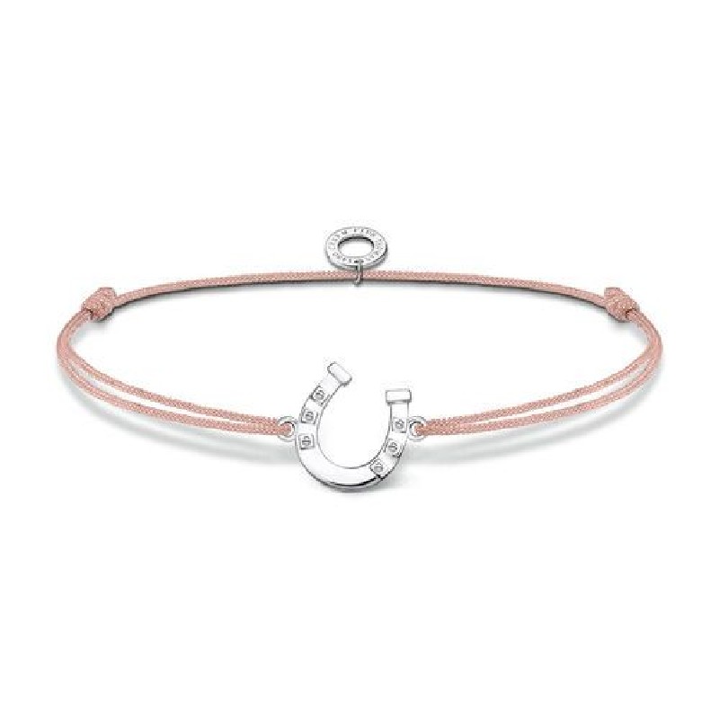Thomas Sabo Armband Little Secret Hufeisen, Damen, 925 Silber, Rosa, 14-20cm