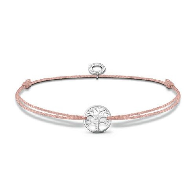 Thomas Sabo Damen Armband Little Secret Baum der Liebe, 925 Silber, Zirkonia, rosa