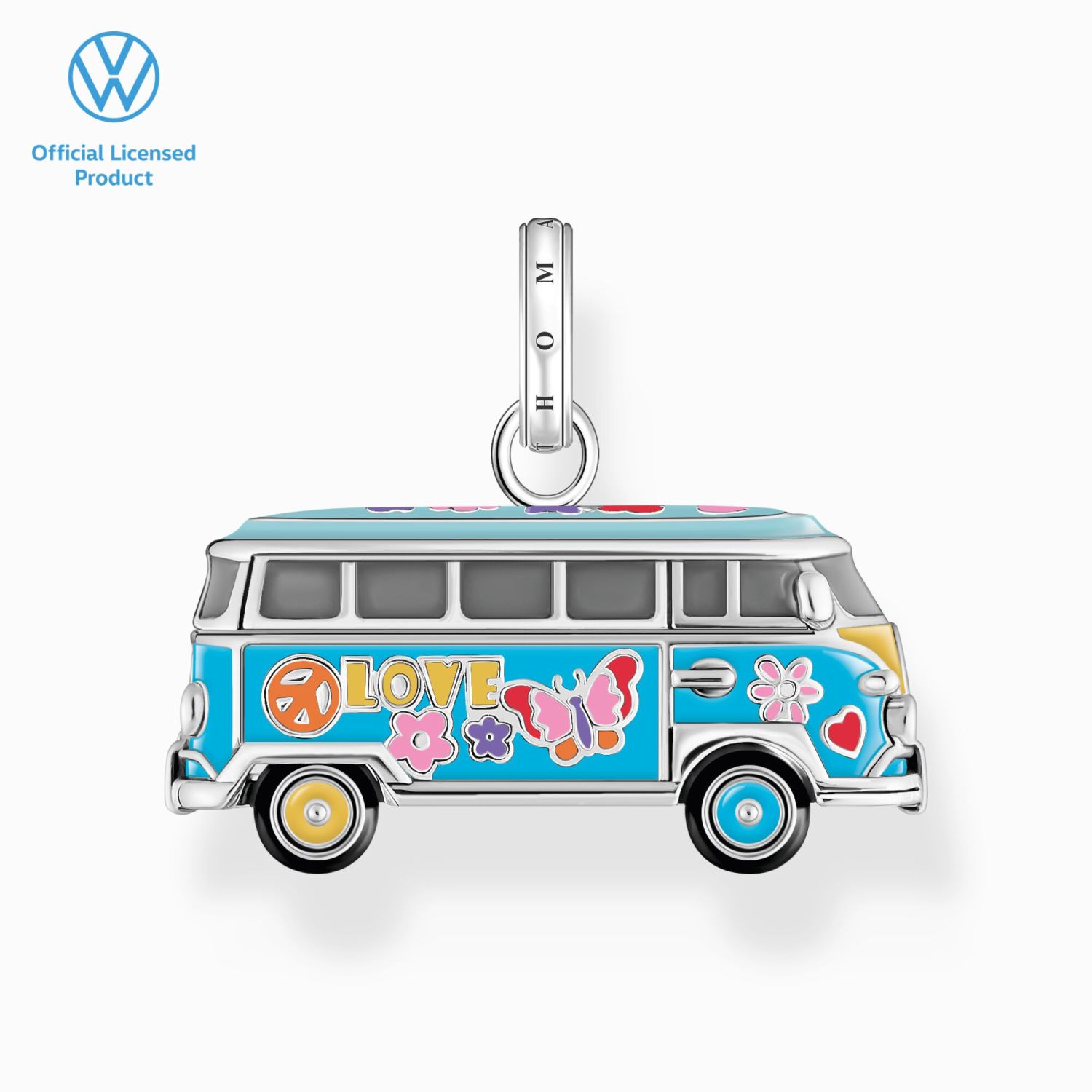 Thomas Sabo Anhänger "VW Bulli No 1" 925 Silber, Zirkonia, bunt - Limited Edition