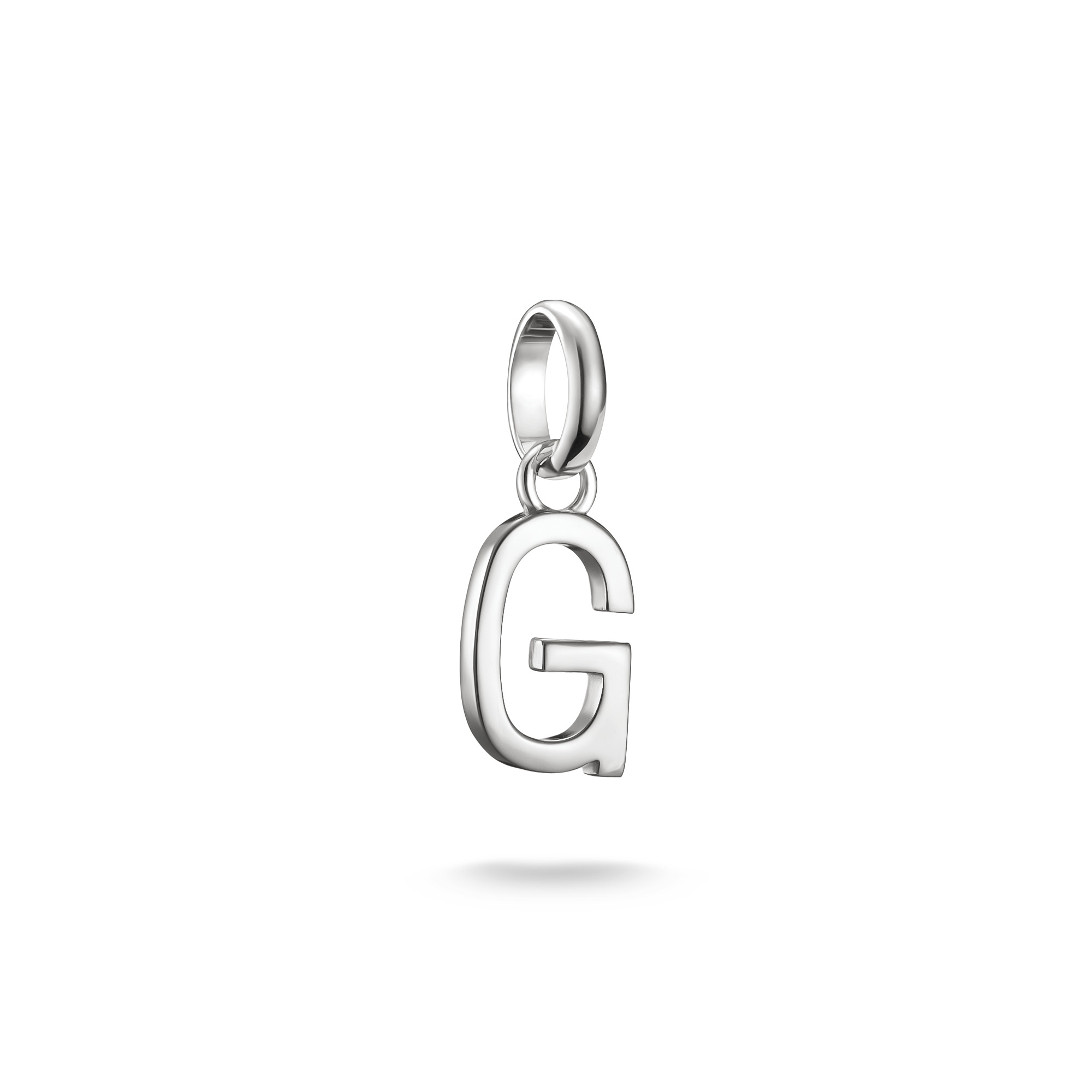Thomas Sabo Charm-Anhänger Buchstabe G, 925 Silber, 18x7mm, Unisex, Silberfarben