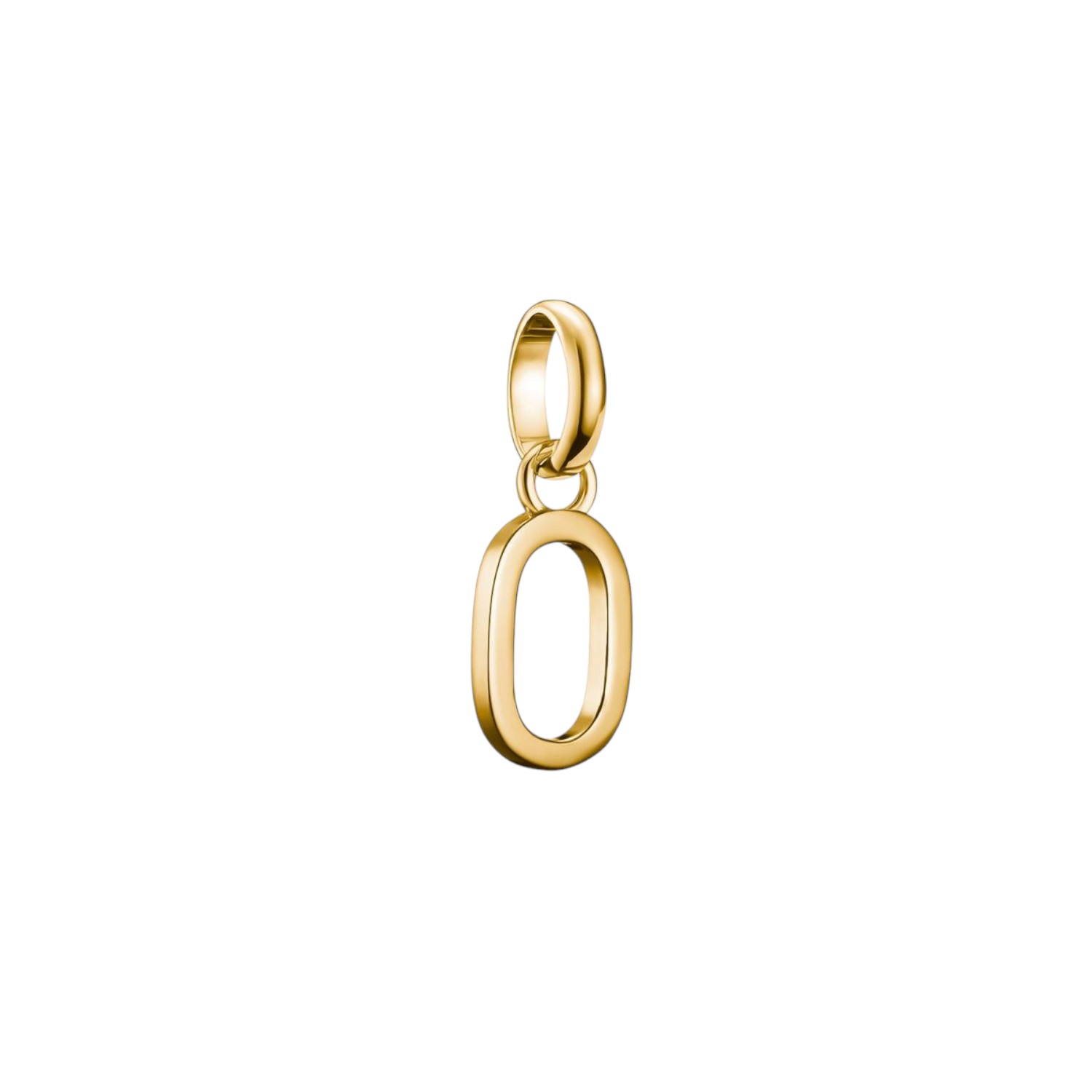 Thomas Sabo Charm-Anhänger Buchstabe O, 18k vergoldet, recyceltes 925 Silber, goldfarben, für Damen