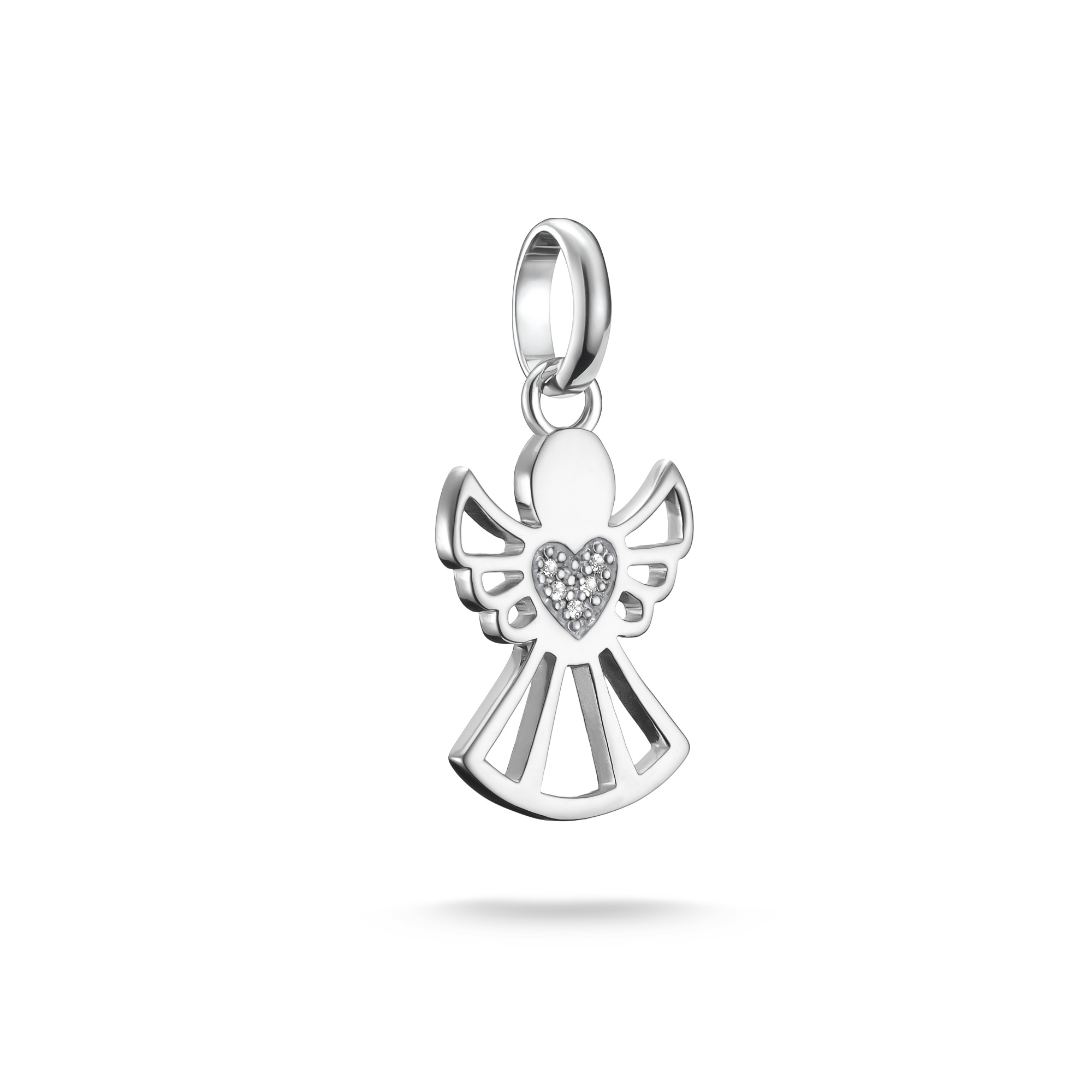 Thomas Sabo Charm-Anhänger "Beschützer der Liebe" aus 925 Silber mit Zirkonia für Damen und Kinder