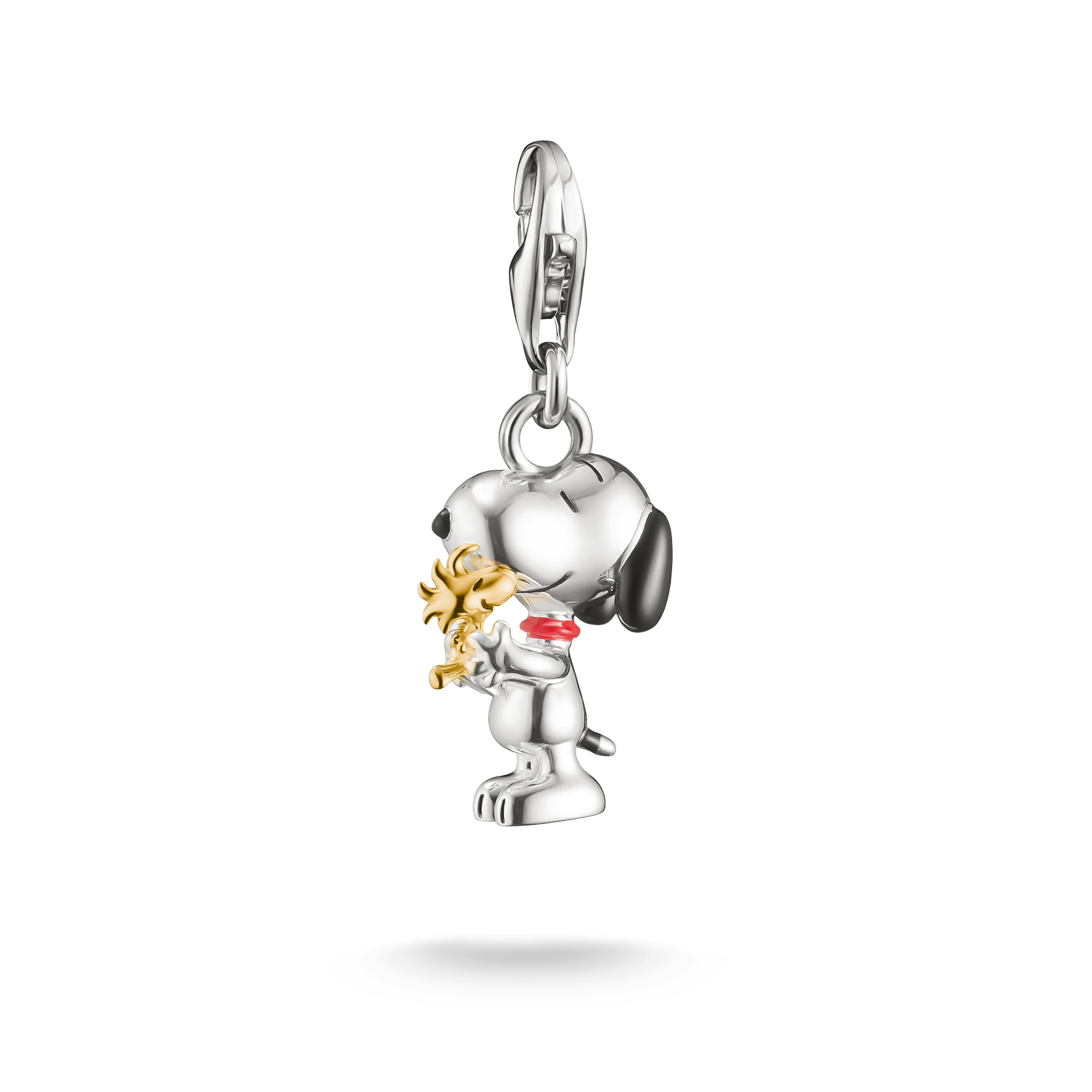 Charm-Anhänger Snoopy & Woodstock von Thomas Sabo – 18k vergoldet, Silber 925, Damen, PEANUTS Original