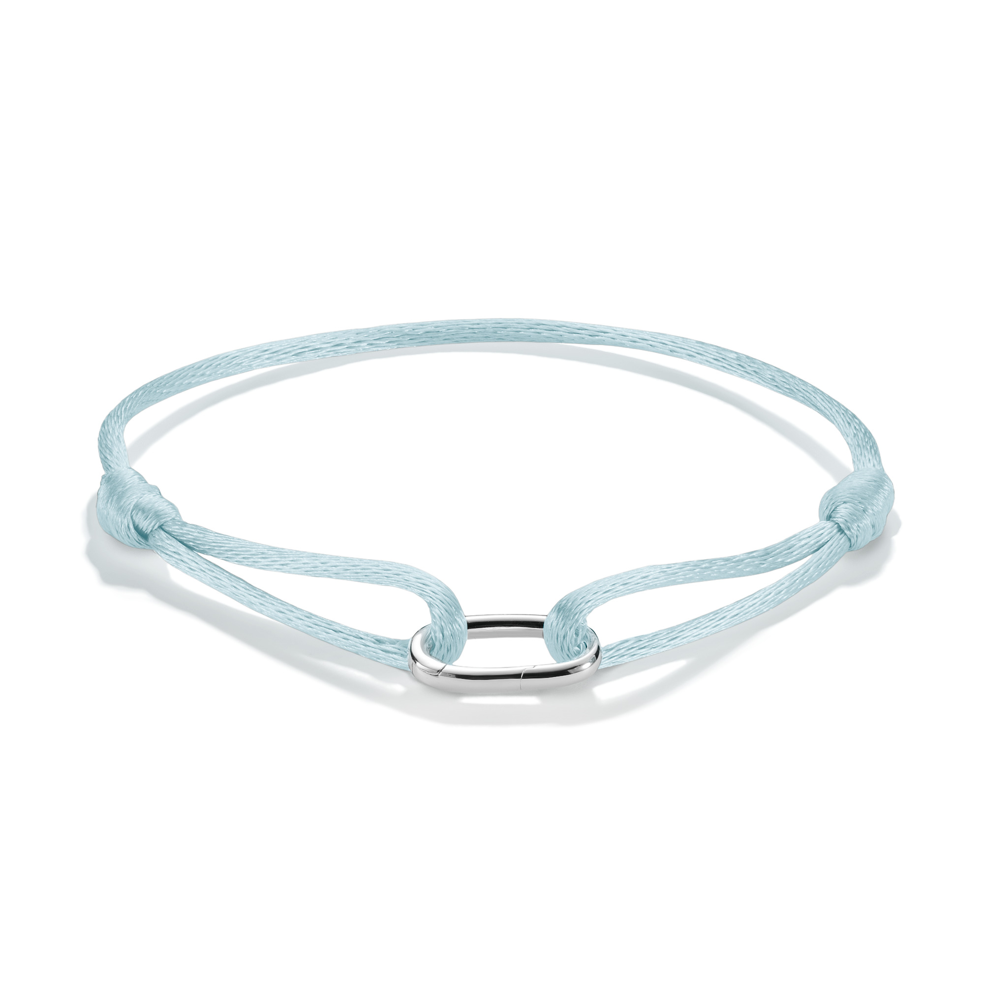 Thomas Sabo Textilarmband türkis aus 925er Silber für Damen, 14-24 cm, stilvoller Armschmuck