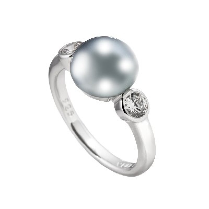 DiamonFire Damenring in Silber, Eleganter Ring, Größe 17.5