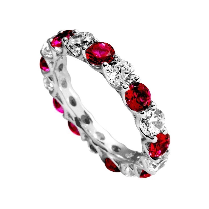 DiamonFire Silberring für Damen, elegantes Design, Größe 18