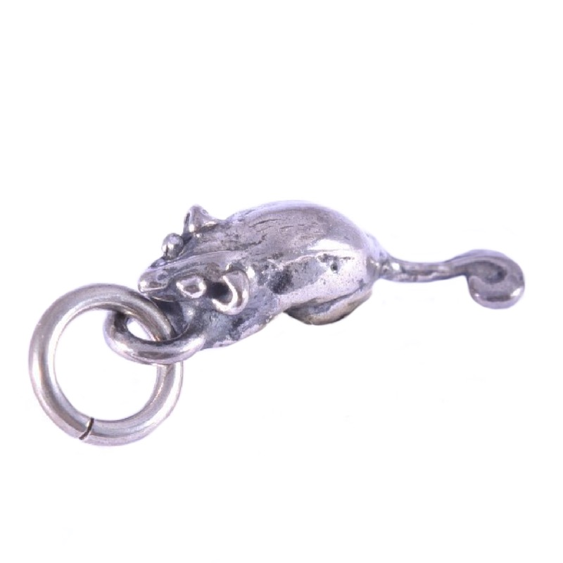 Charlotte 925 Silber Anhänger Maus, Damen, in silberfarben