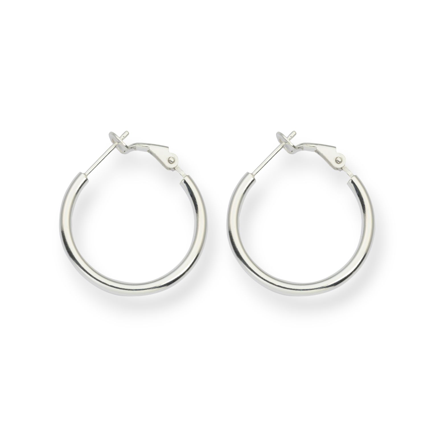 Manuela Carl Creolen Silber 925, Damen Ohrschmuck Ø 20mm, Stärke 2,5mm