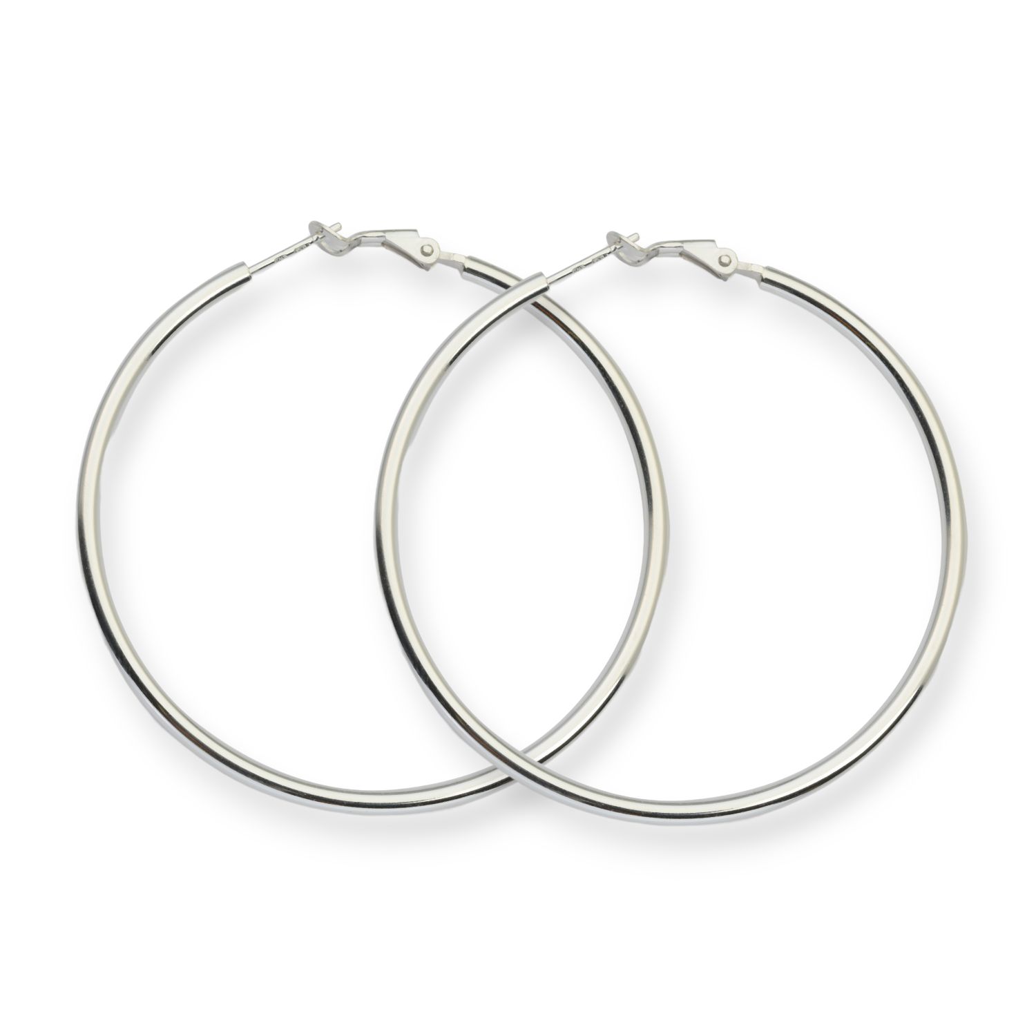 Manuela Carl Creole Silber 925 für Damen Ø 50mm, 2,5mm stark – eleganter Ohrschmuck in Silberfarben