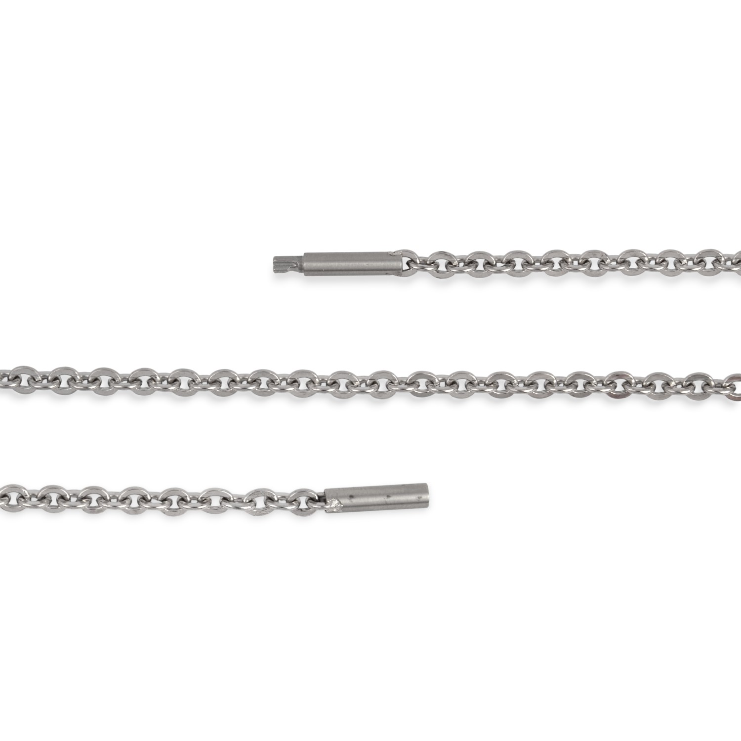 Ernstes Design Spiegelankerkette 3 mm, 70 cm aus Edelstahl für Herren und Damen, silberfarben
