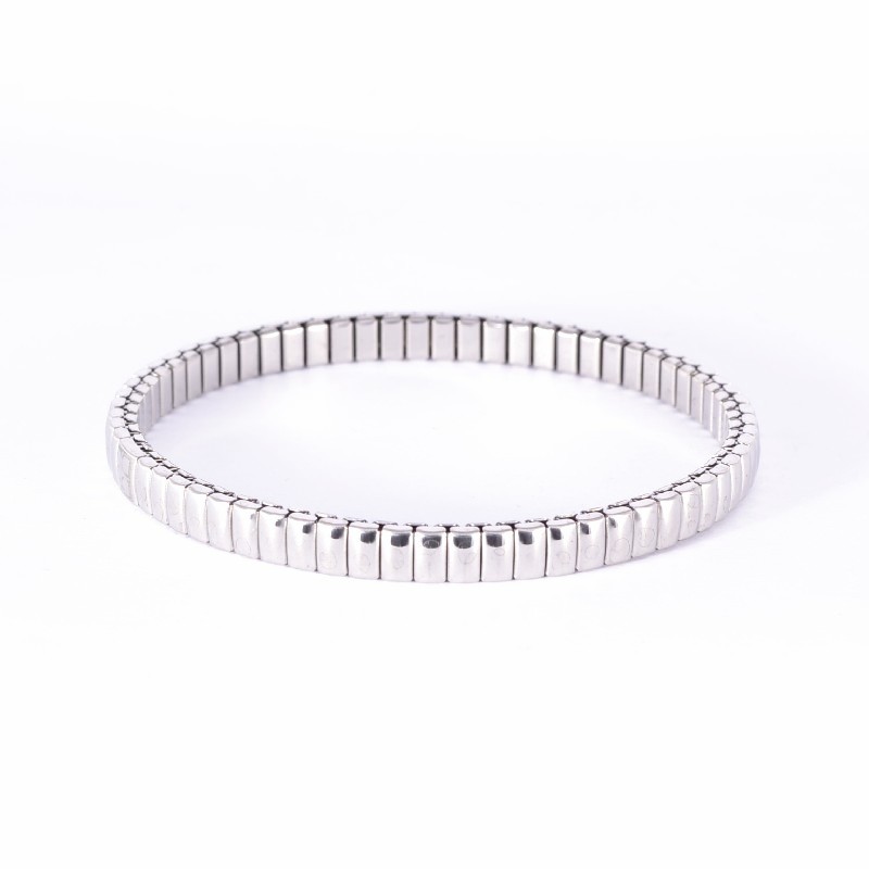Ernstes Design Damen Armband Flexibel, Edelstahl Silber, 18 cm Armschmuck