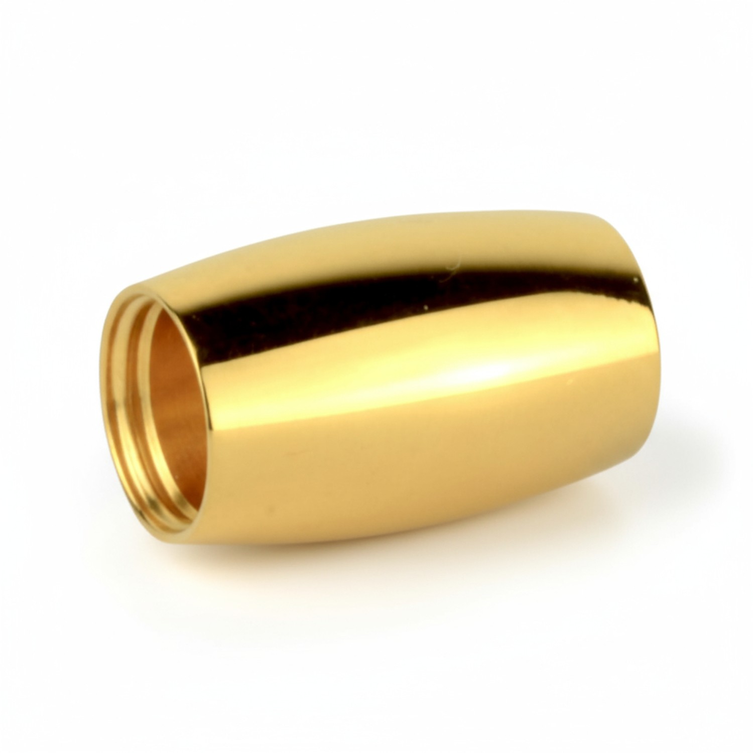 Polierte Wechselhülse in Gelbgold für Herren und Damen – Edelstahl, Ø8,6mm, 14mm breit, von Ernstes Design