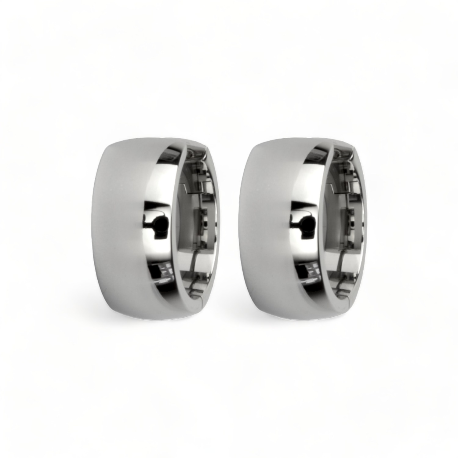 Ernstes Design Scharniercreole Ø16mm, polierter Edelstahl, silber, Unisex