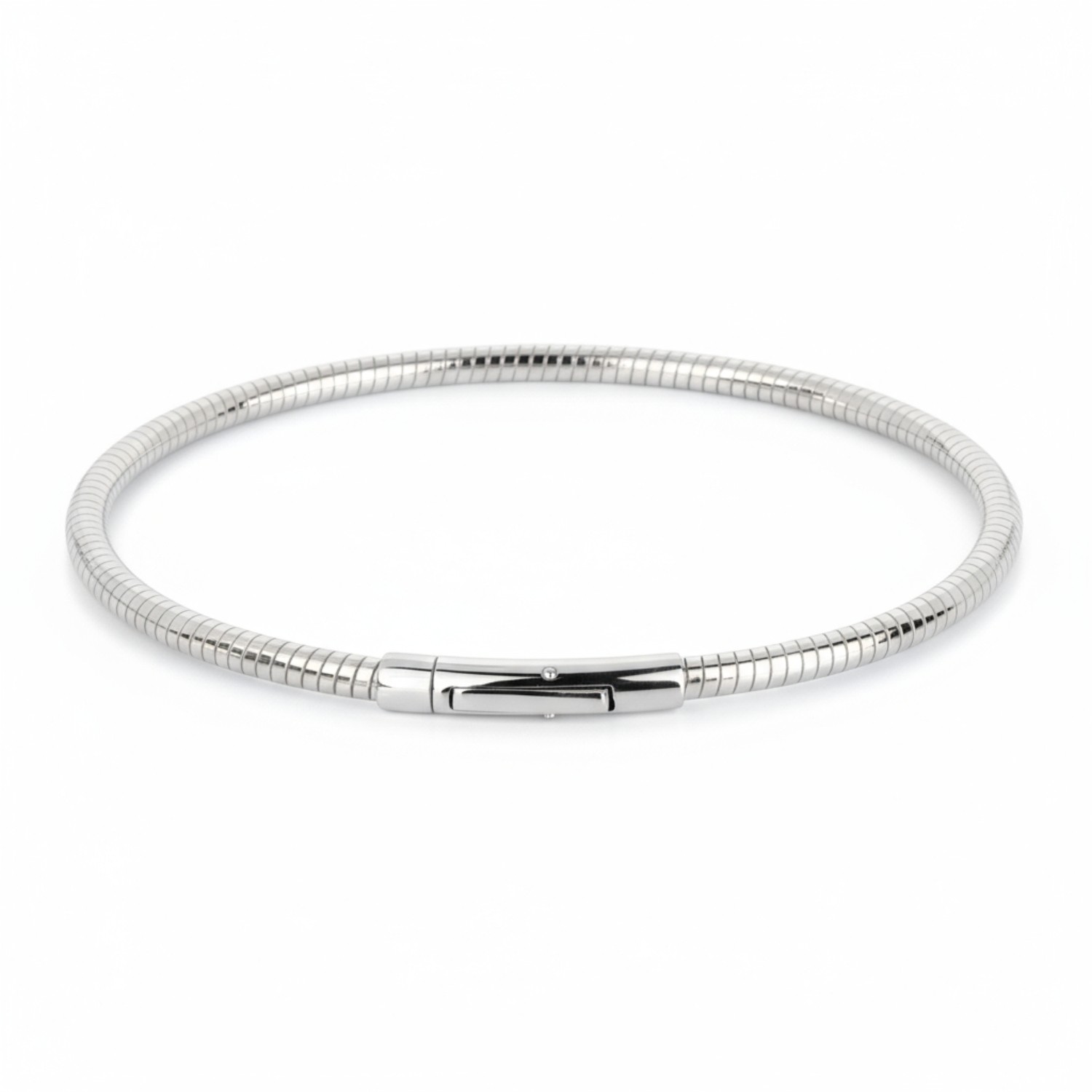 Quinn Damen Armband Spirale aus 925 Silber, 3mm, silberfarben, 18,5cm Armschmuck für stilvolle Akzente