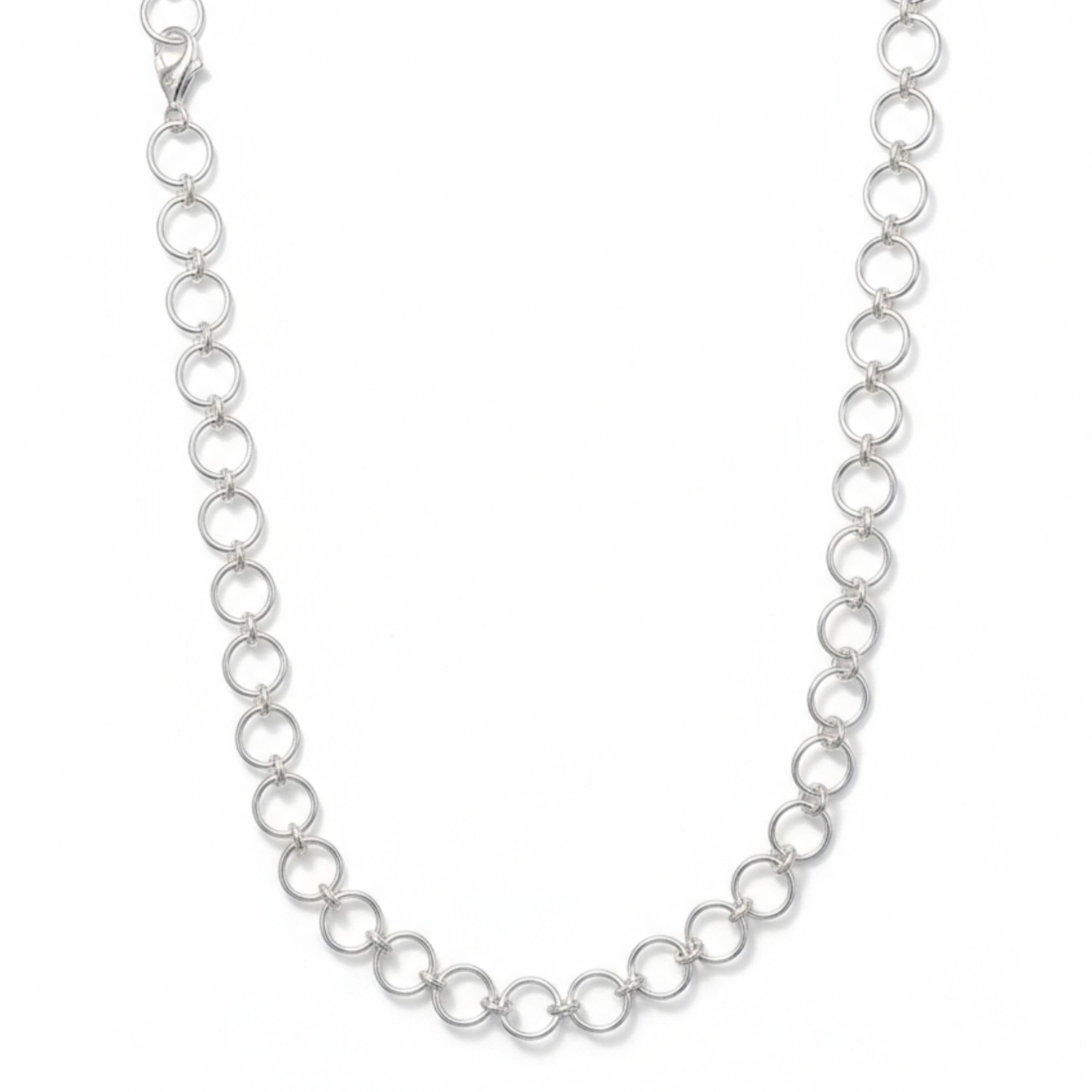 Quinn Halskette Figaro 925 Silber Damen 90cm - Elegante silberfarbene Kette für jeden Anlass