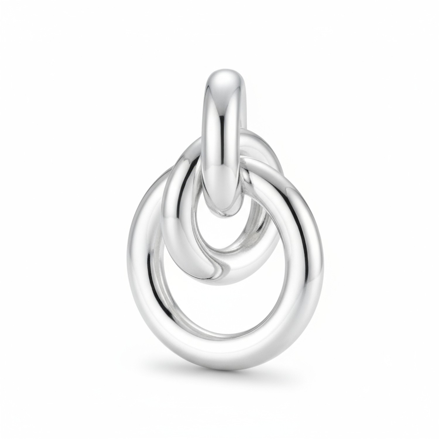 Quinn Anhänger Knoten aus 925 Silber für Damen, 30,3x19,6mm, silberfarben, elegantes Schmuckstück