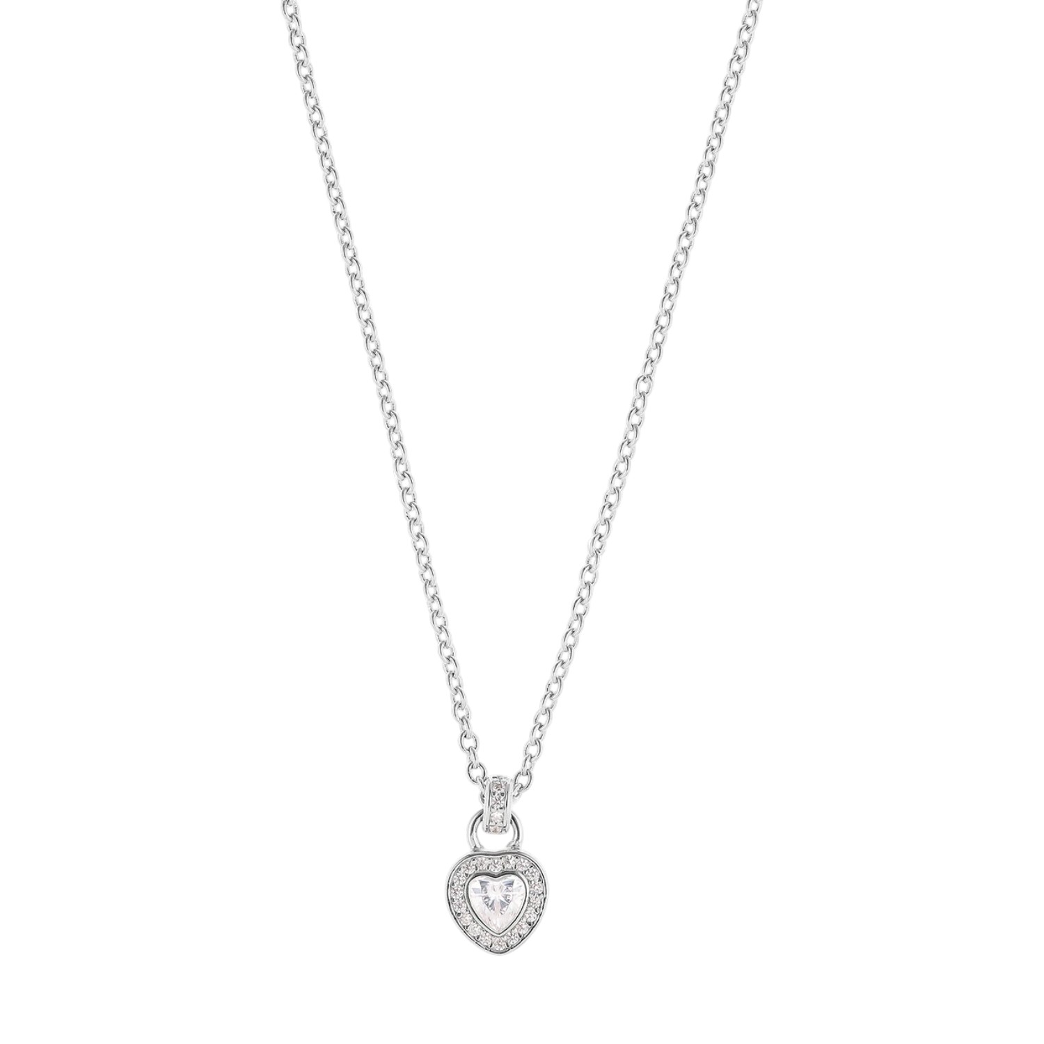 JETTE Kette BELOVED für Damen, 925 Silber, Zirkonia, 45-48 cm, silberfarben, 7,5 mm
