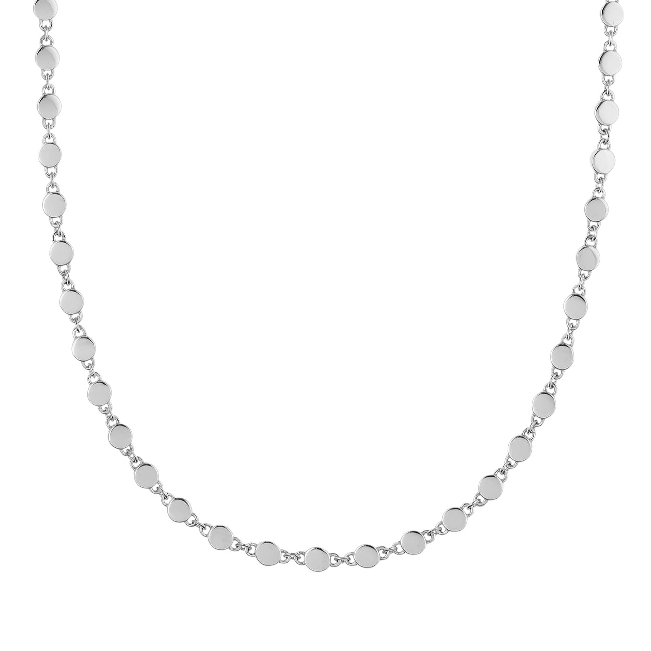 JETTE Damen Kette HIT aus 925 Silber, silberfarben, 45-48 cm, 3,7 mm, elegantes Schmuckstück für jeden Anlass
