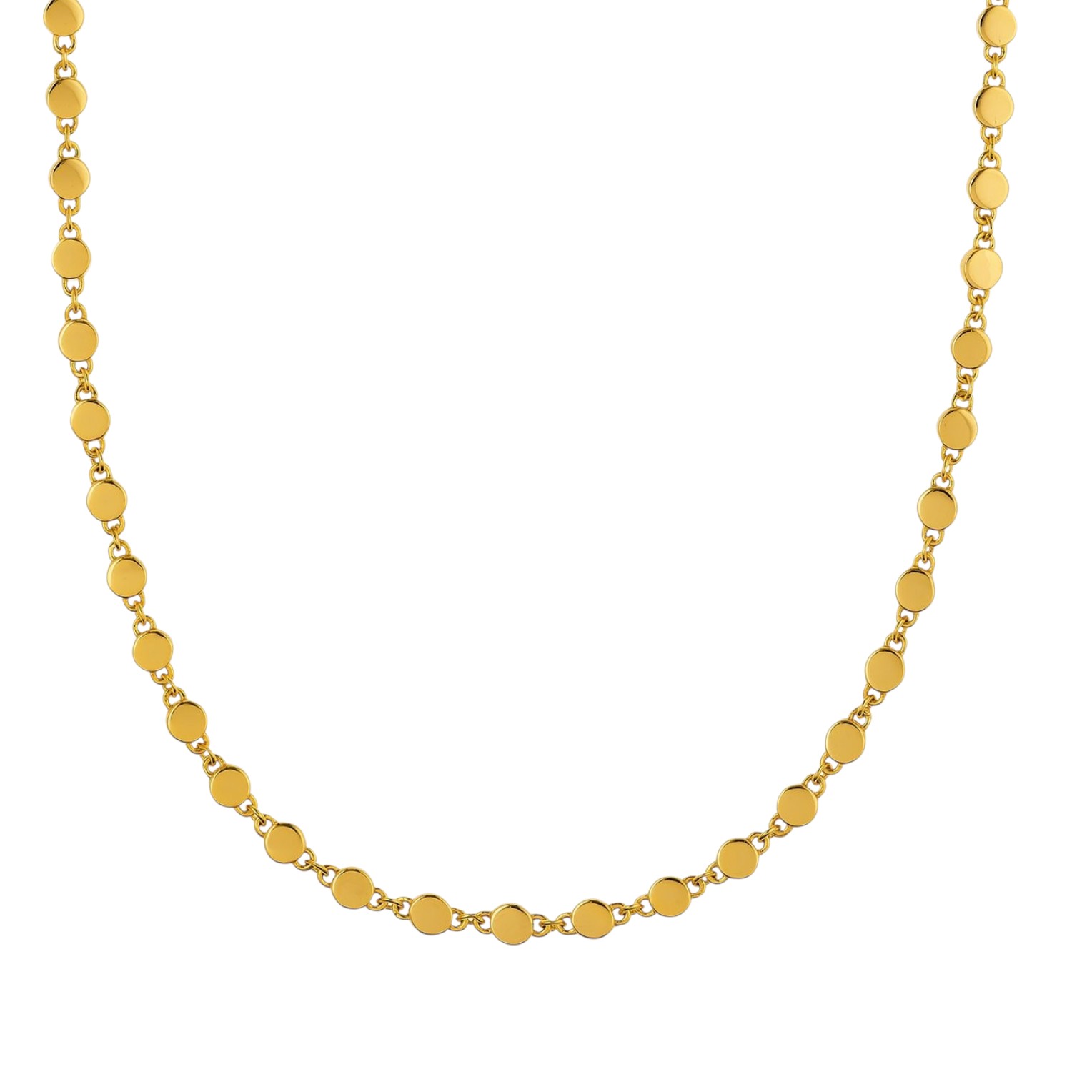 JETTE Damen Kette HIT aus 925 Silber vergoldet, goldfarben, 42-45 cm, 3,7 mm, elegantes Schmuckstück